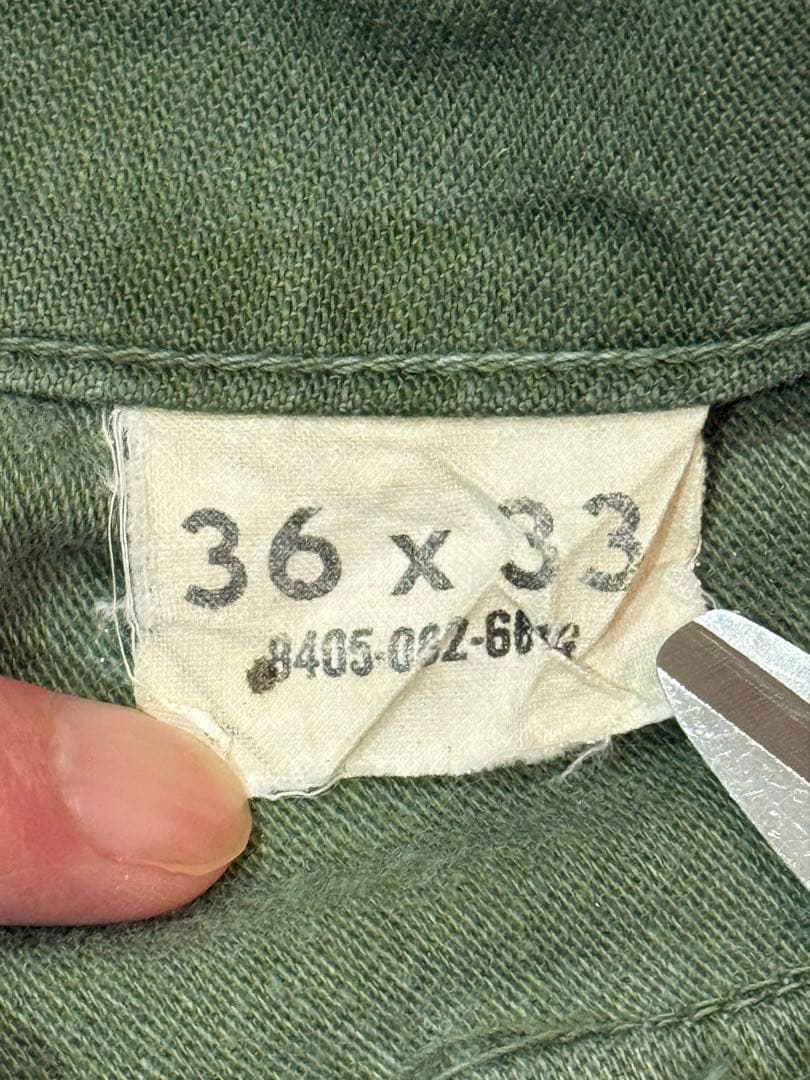 実物 60s US ARMY ベイカーパンツ W36