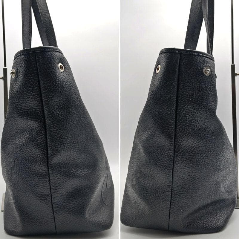 美品 ヴィヴィアンウエストウッド ハミルトン トートバッグ 本革 A4収納 黒色