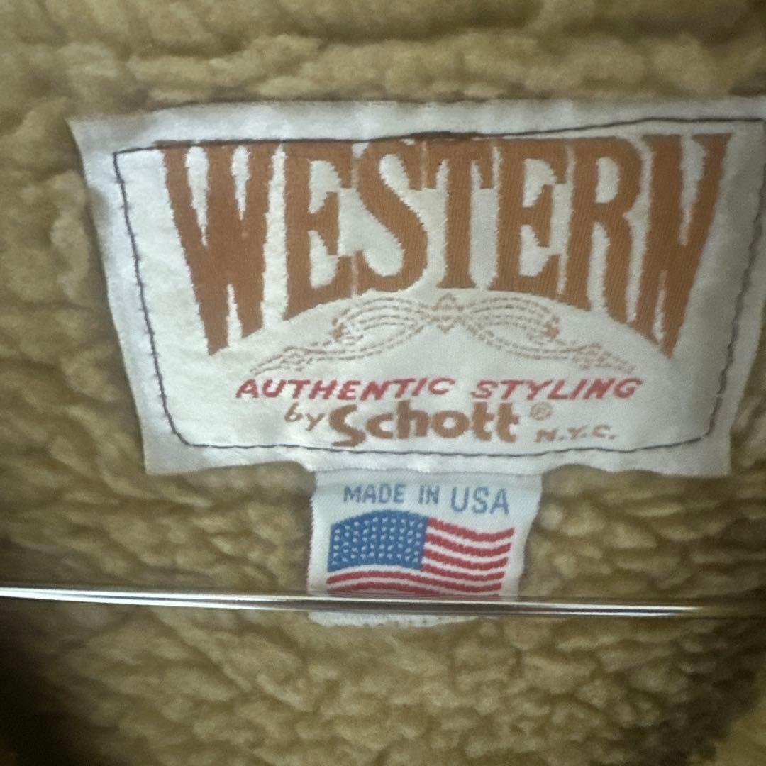 WESTERN ブラウン スエードジャケット　schott