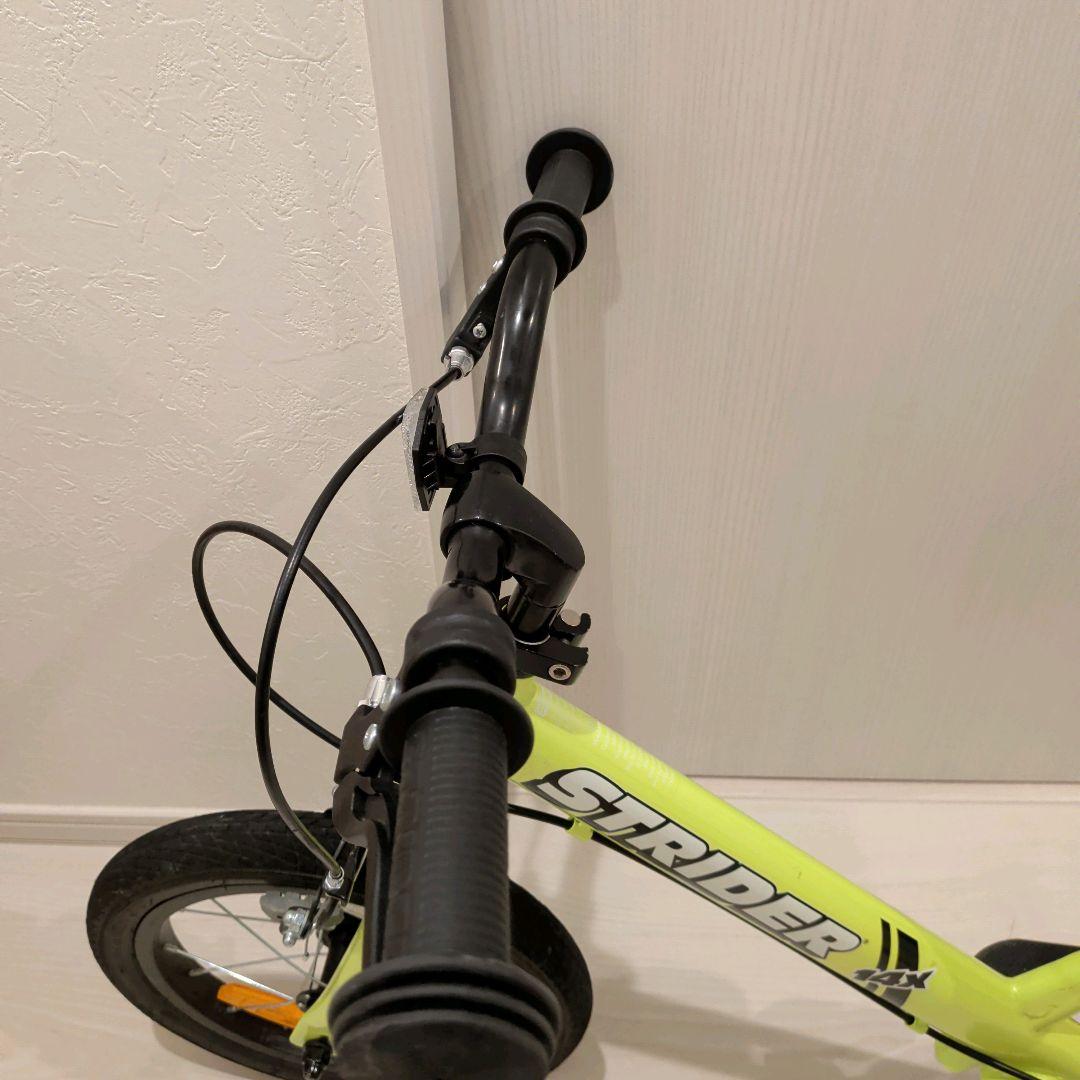 美品 ストライダー限定色 STRIDER 14X ライムイエロー 幼児自転車