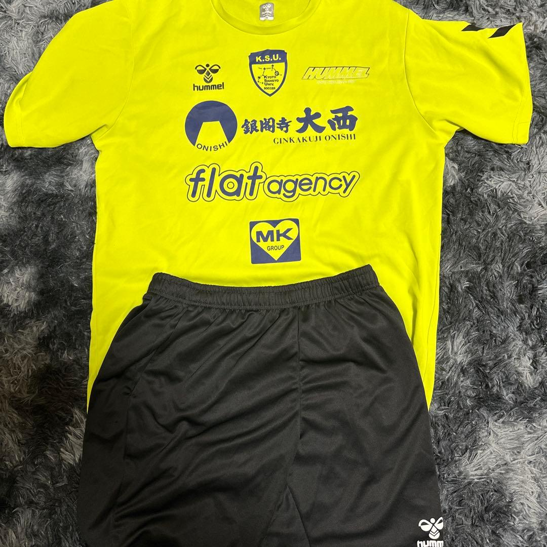京都産業大学体育会サッカー部ユニフォーム、アップ着、移動着セット