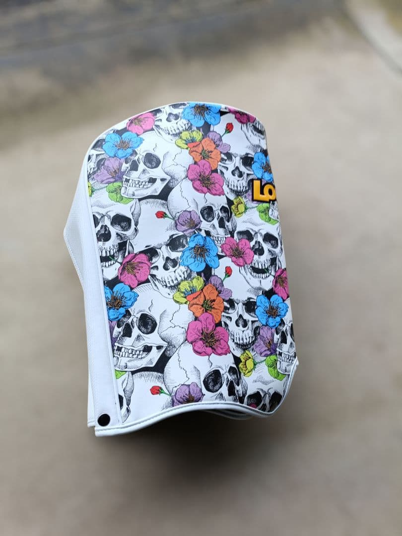 【美品】 Loudmouth キャディバッグ スカルフラワーズ柄 9.5型