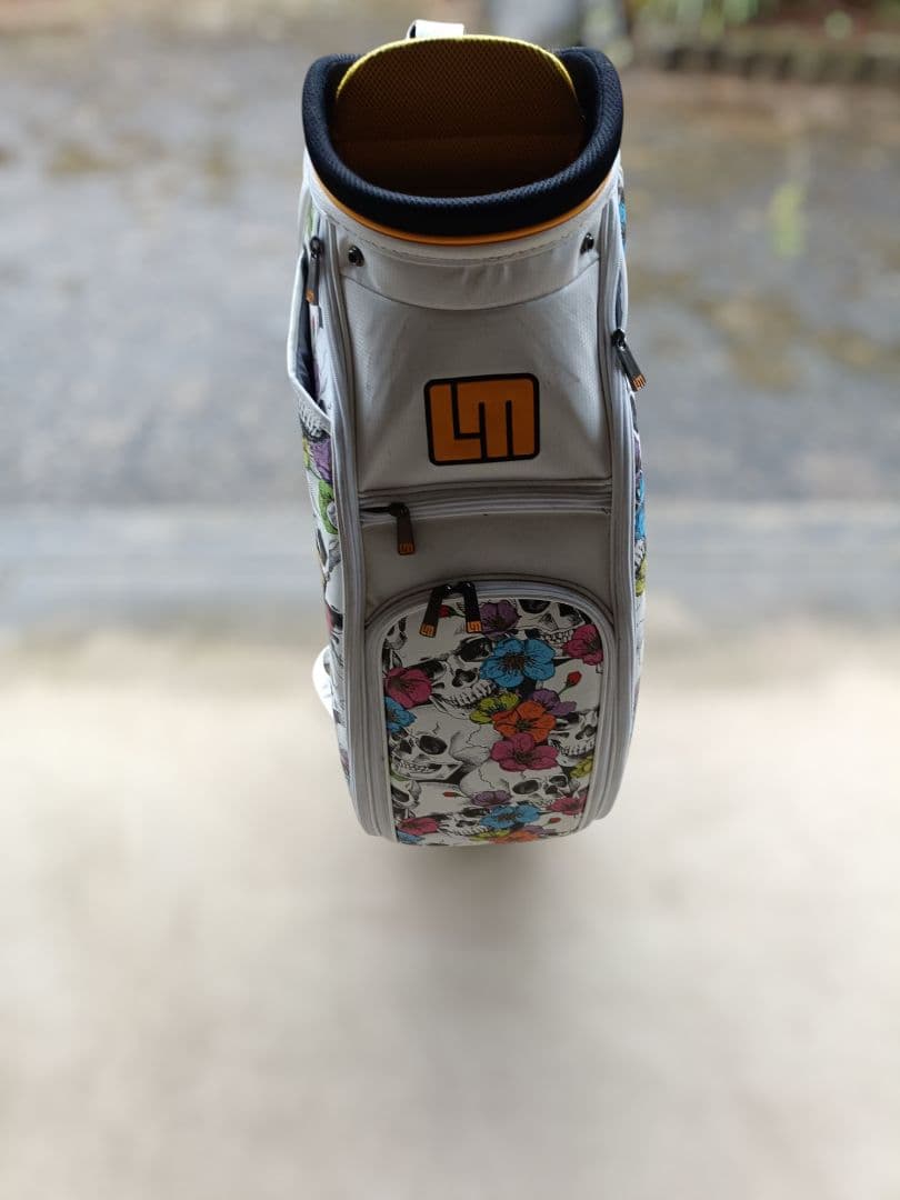 【美品】 Loudmouth キャディバッグ スカルフラワーズ柄 9.5型