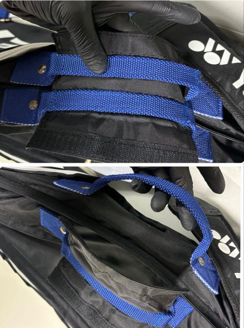 収納力抜群❤︎YONEX❤︎バドミントンバッグ❤︎ラケットバッグ❤︎ラケバ❤︎黒➕青