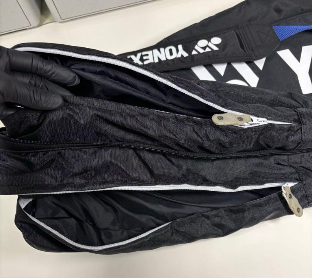 収納力抜群❤︎YONEX❤︎バドミントンバッグ❤︎ラケットバッグ❤︎ラケバ❤︎黒➕青