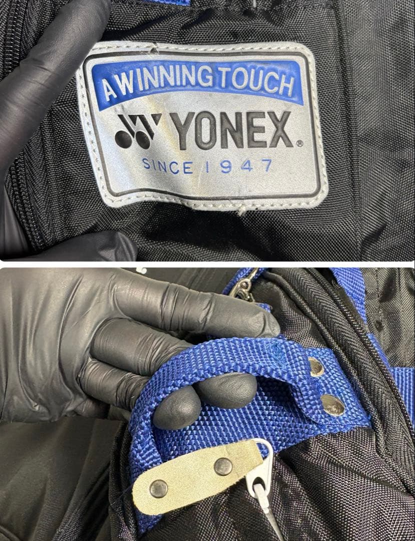 収納力抜群❤︎YONEX❤︎バドミントンバッグ❤︎ラケットバッグ❤︎ラケバ❤︎黒➕青