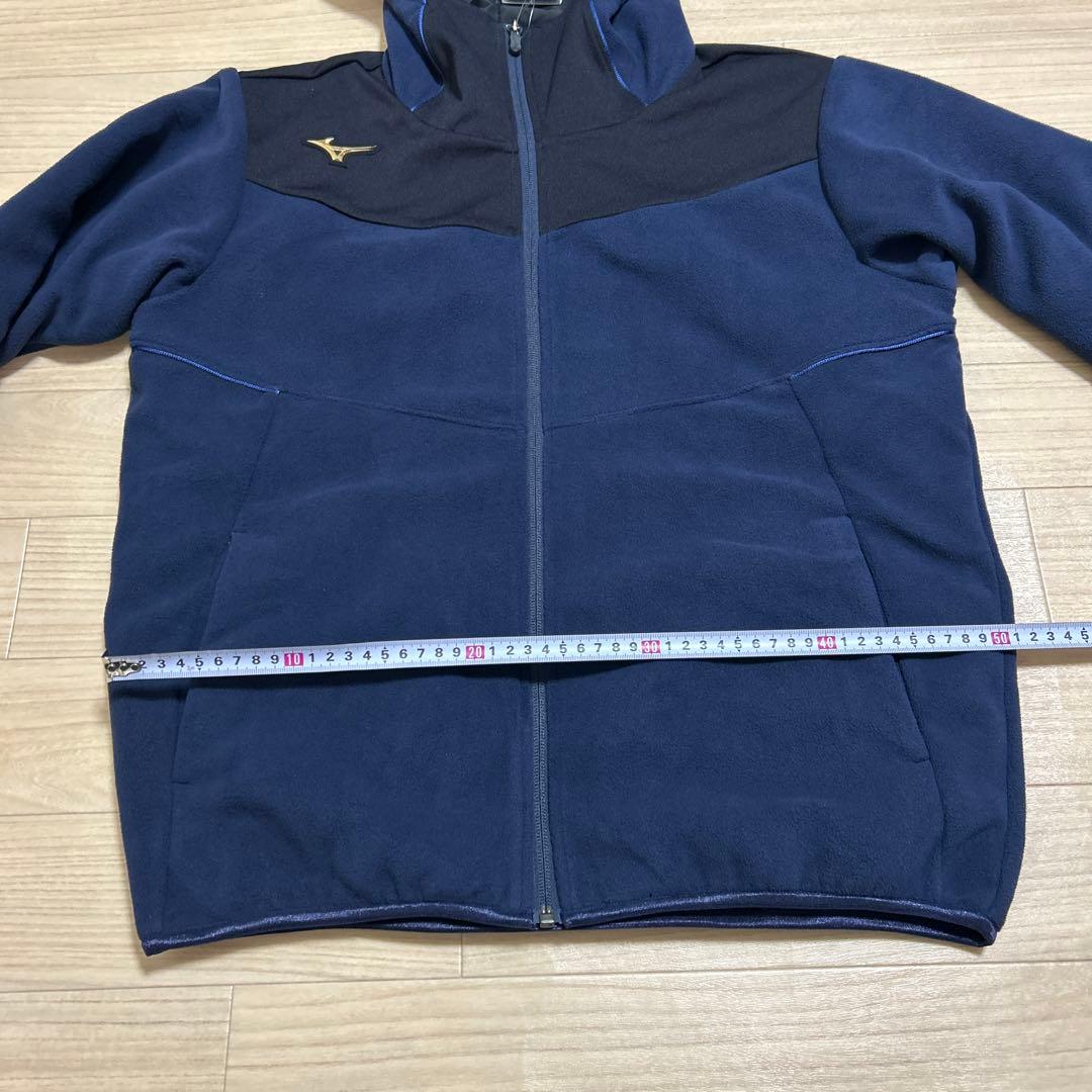 《新品未使用》ミズノ プロ ジップ フリース ジップアップ パーカー ネイビー