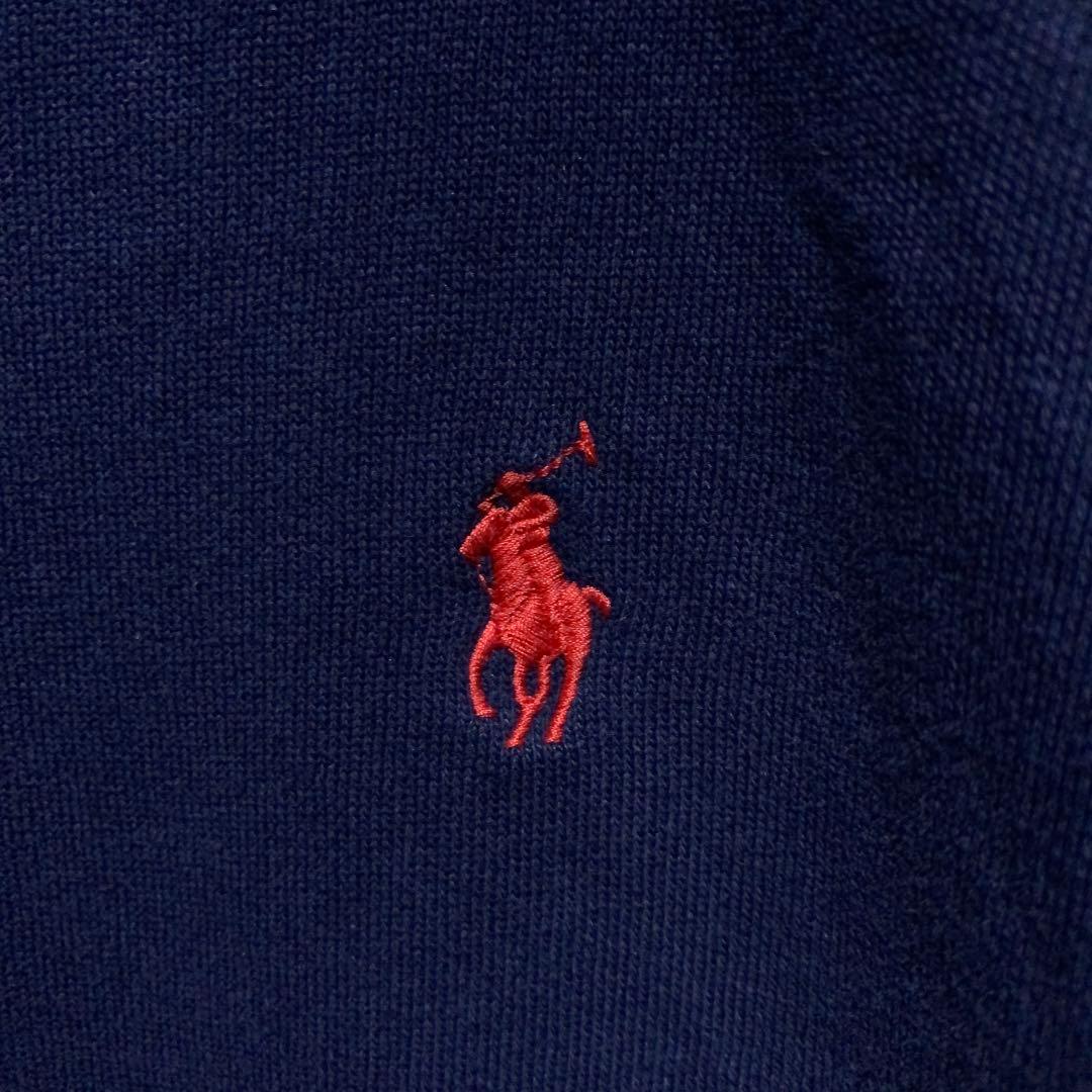 ポロ　ラルフローレン　プルオーバー　パーカー　ポニー刺繍　ネイビー　dsw39