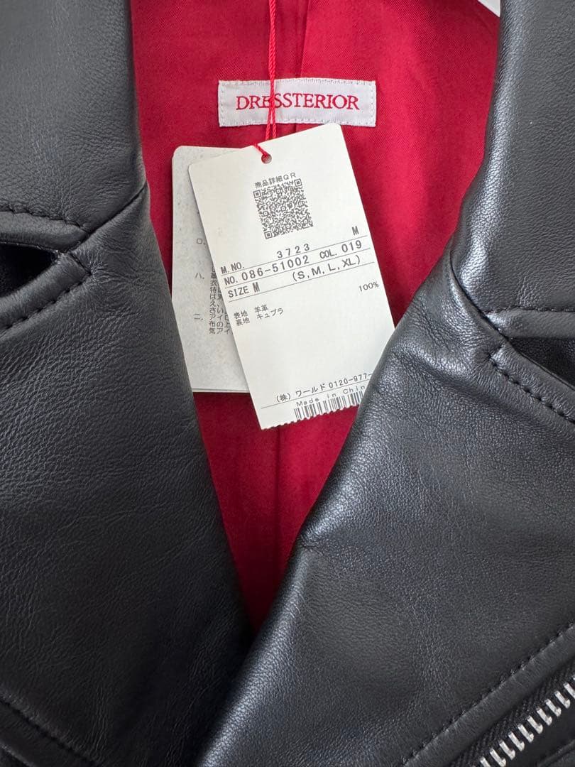 DRESSTERIOR なぞっぺ　新品 M レザーライダース