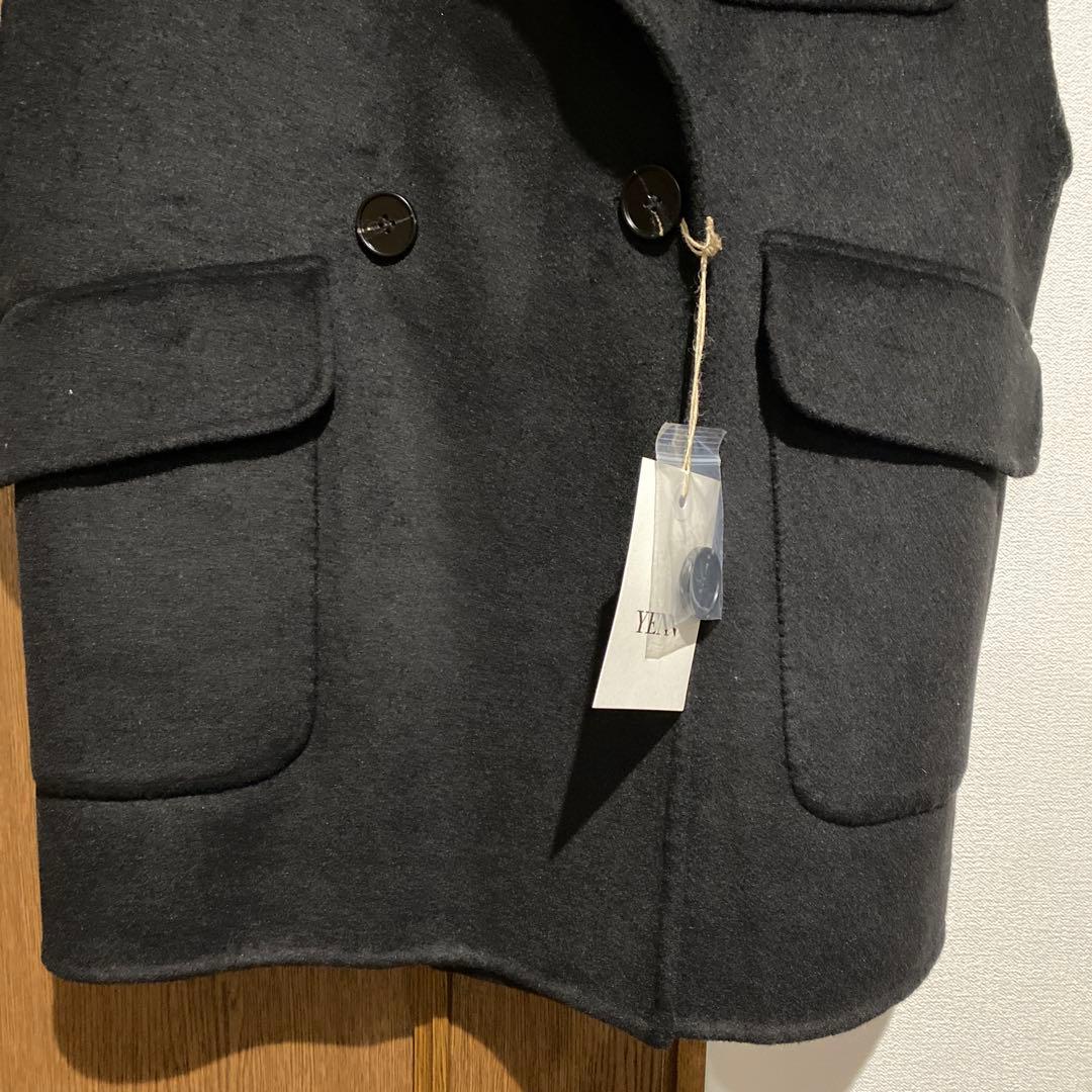 YENN イエン　ダブルフェイスベストジャケット　新品　ブラック
