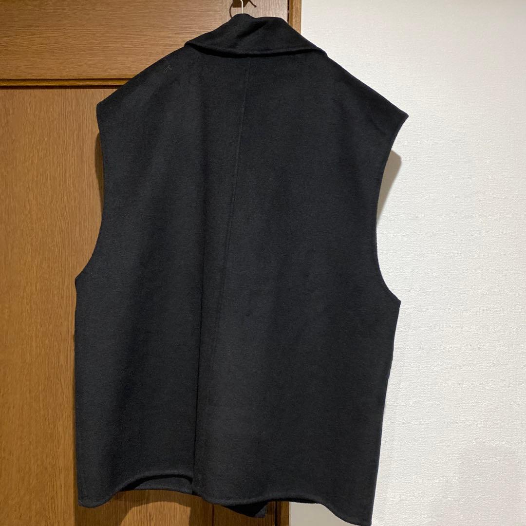 YENN イエン　ダブルフェイスベストジャケット　新品　ブラック