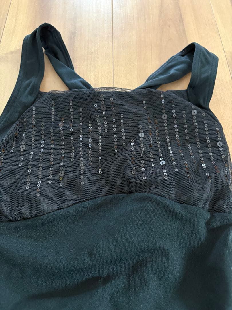 チャコット レオタード スパンコール Sサイズ　ブラック