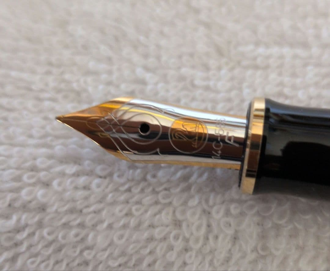 Pelikan M400 ダークグリーン 万年筆セット　名前刻印あり