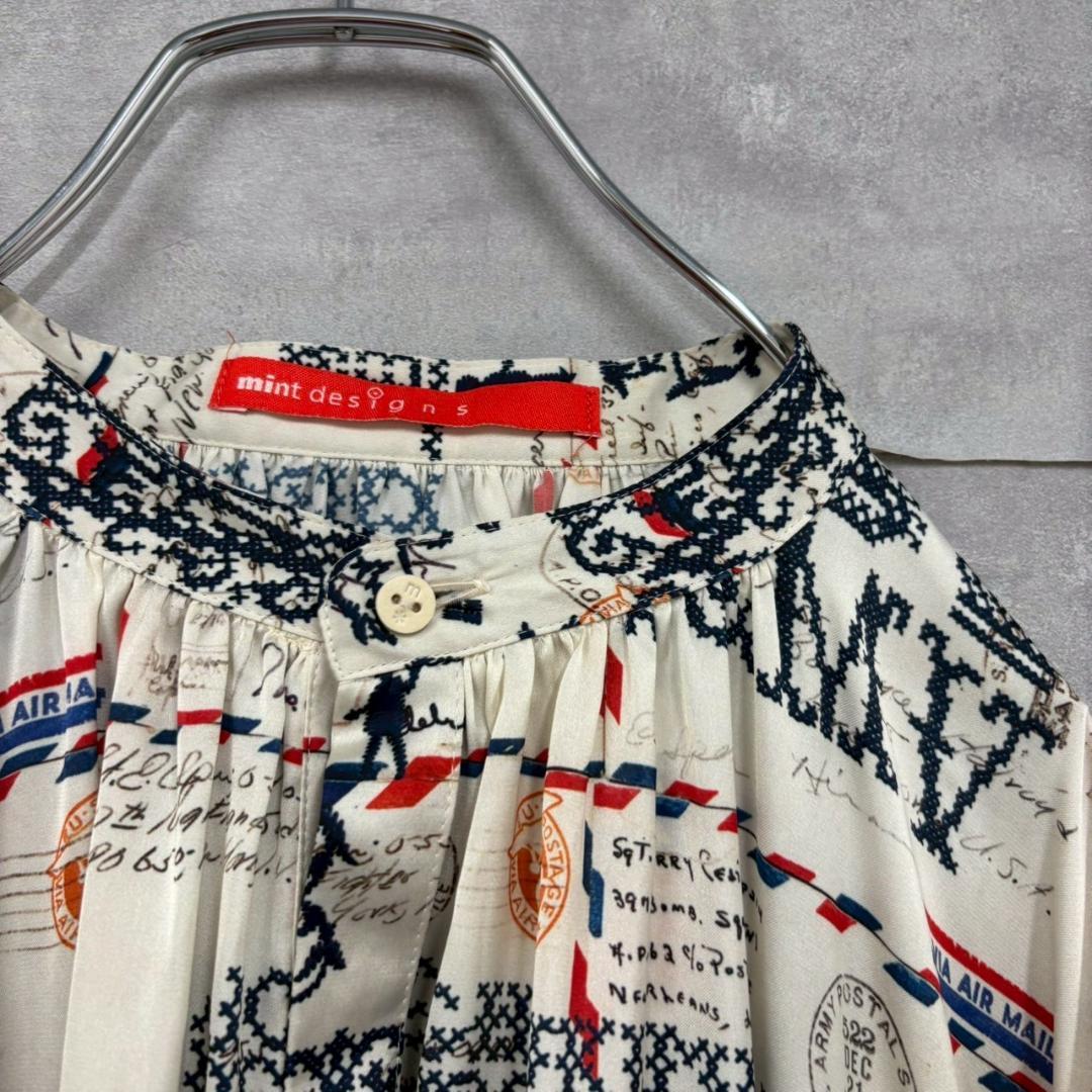 mint designs ミントデザインズ 総柄ワンピース　日本製 N1153