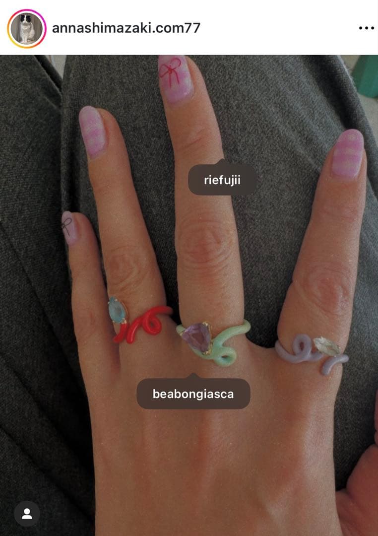アクセサリー BEA BON GIASCA DOUBLE VINE TENDRIL RING