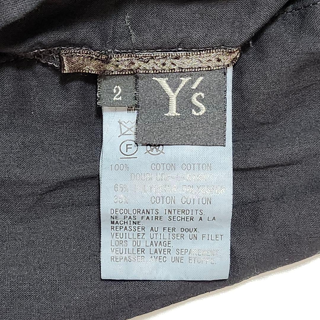 美品☆ワイズ　コットンローンガーメントダイフレンチスリーブドレス　2