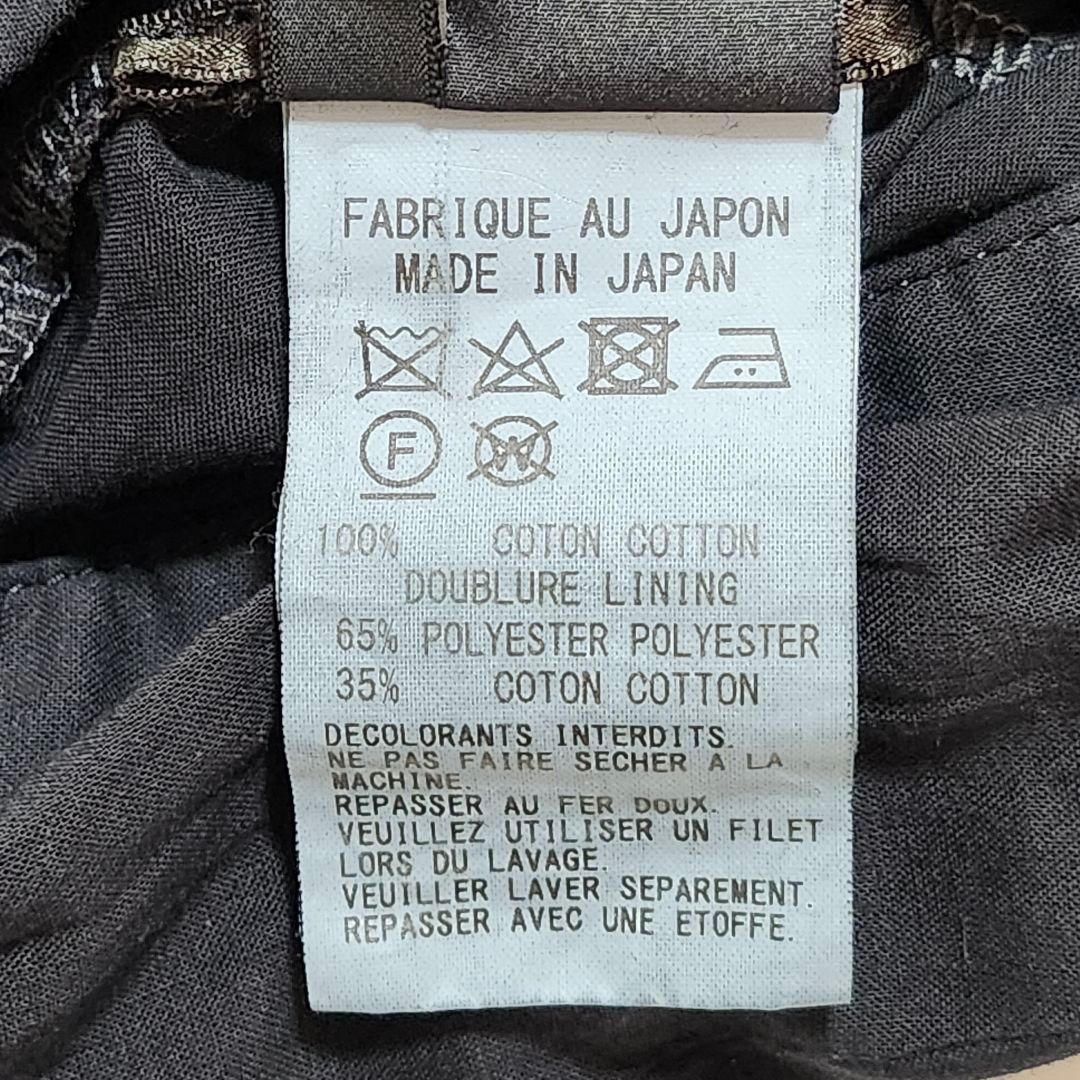 美品☆ワイズ　コットンローンガーメントダイフレンチスリーブドレス　2