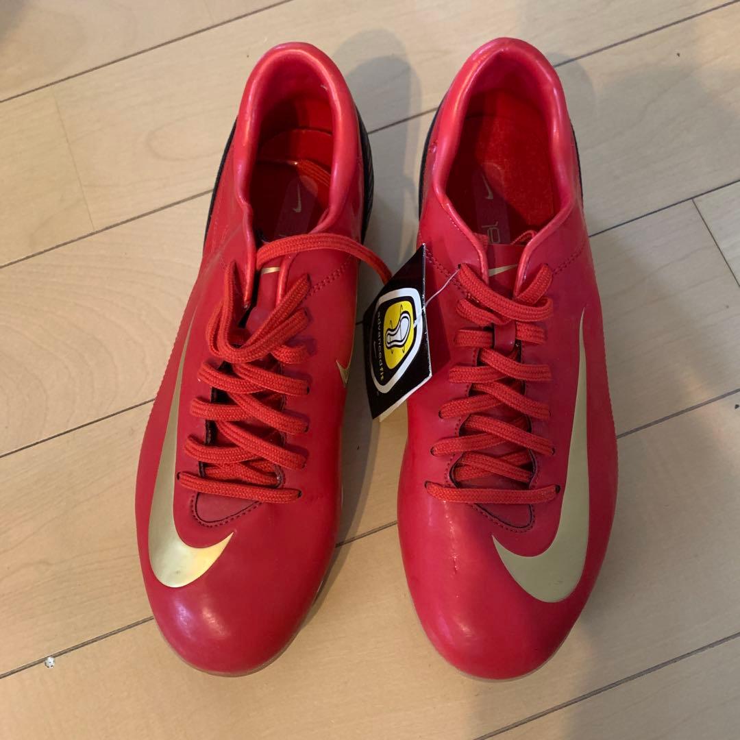 メ*〜様 NIKE ナイキ317897-671 赤 26.5cm マーキュリアル