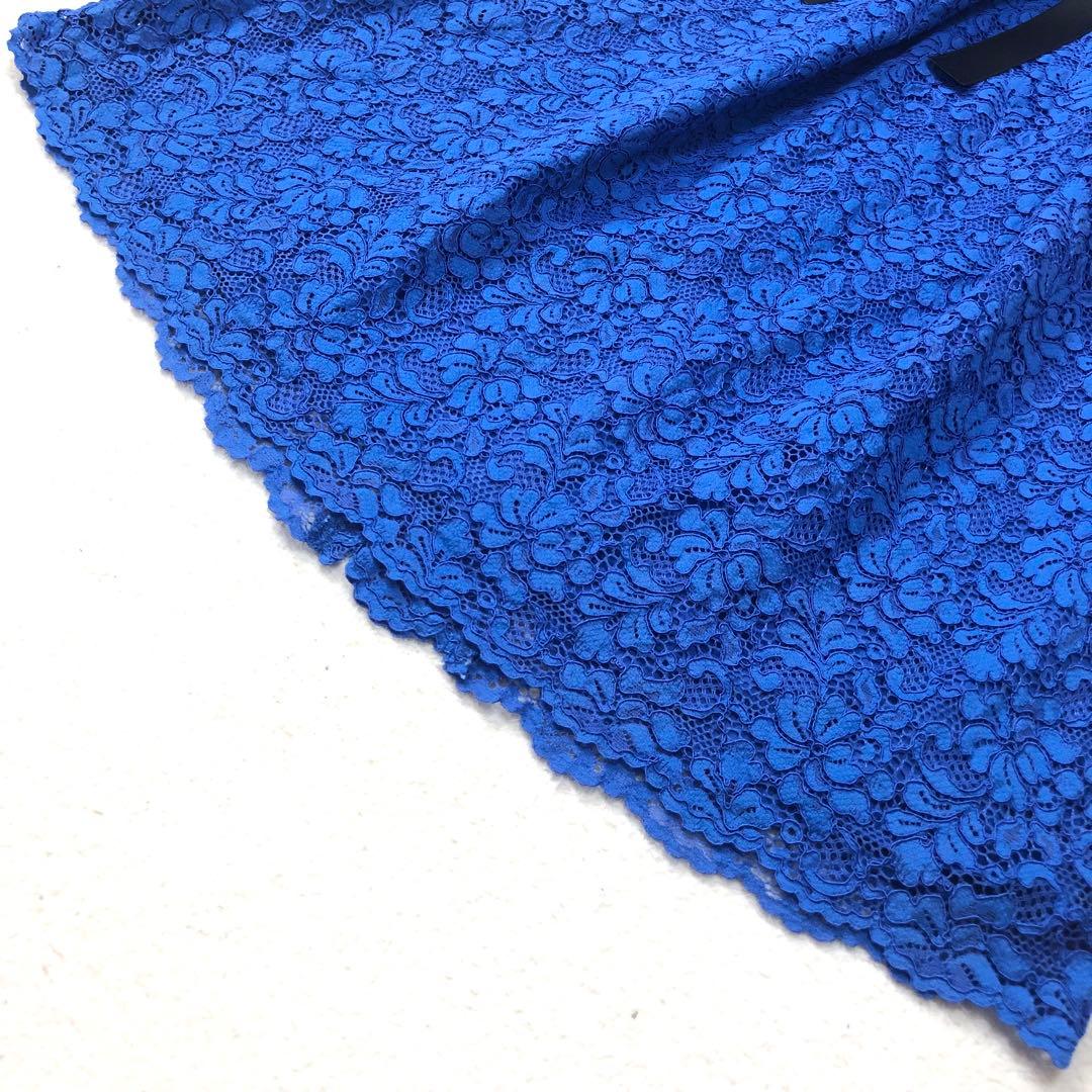 新品未使用　ローラアシュレイ　ロングワンピース　フローラル✨　総柄刺繍✨　ブルー