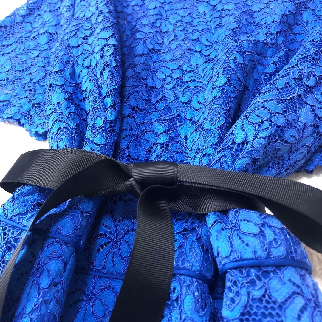 新品未使用　ローラアシュレイ　ロングワンピース　フローラル✨　総柄刺繍✨　ブルー