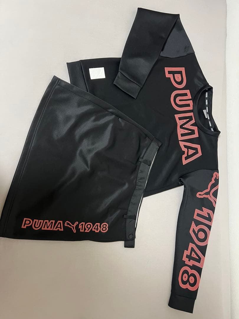 PUMA ブラック トレーナー・スウェット　ゴルフウエア