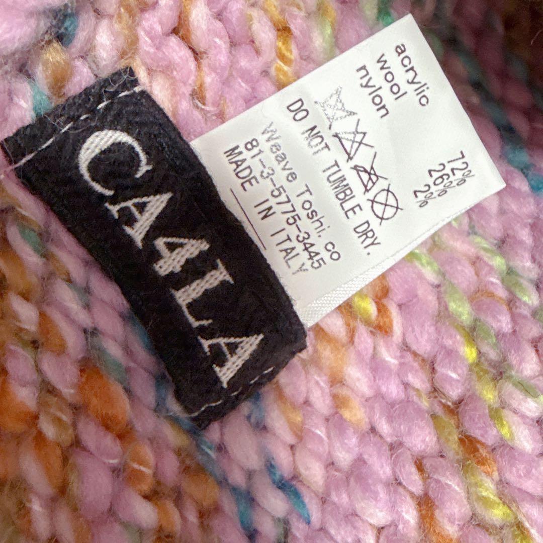 【新品.未使用】♡CA4LA ニット帽 ピンクミックス♡