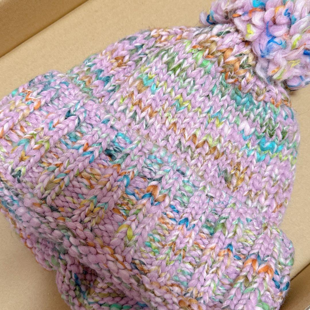 【新品.未使用】♡CA4LA ニット帽 ピンクミックス♡