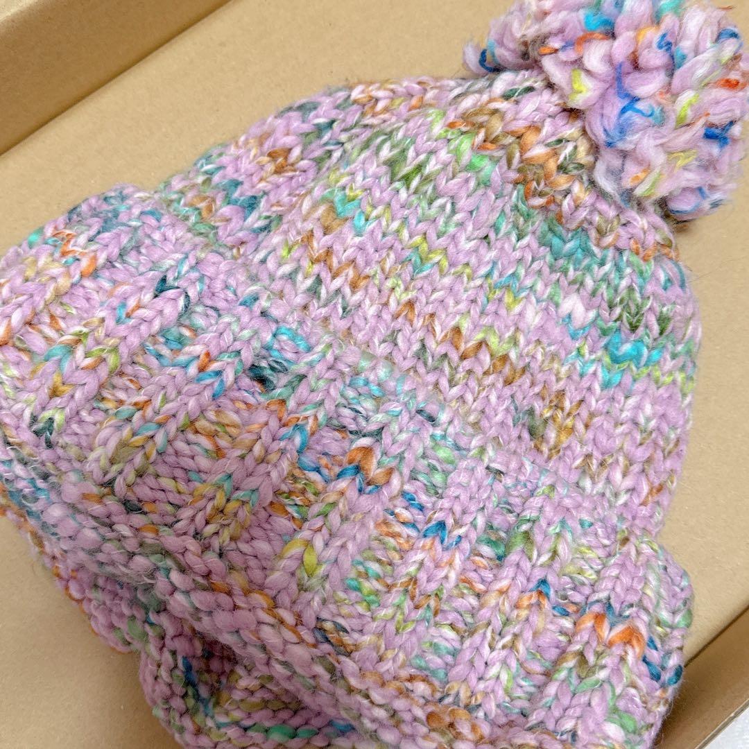 【新品.未使用】♡CA4LA ニット帽 ピンクミックス♡