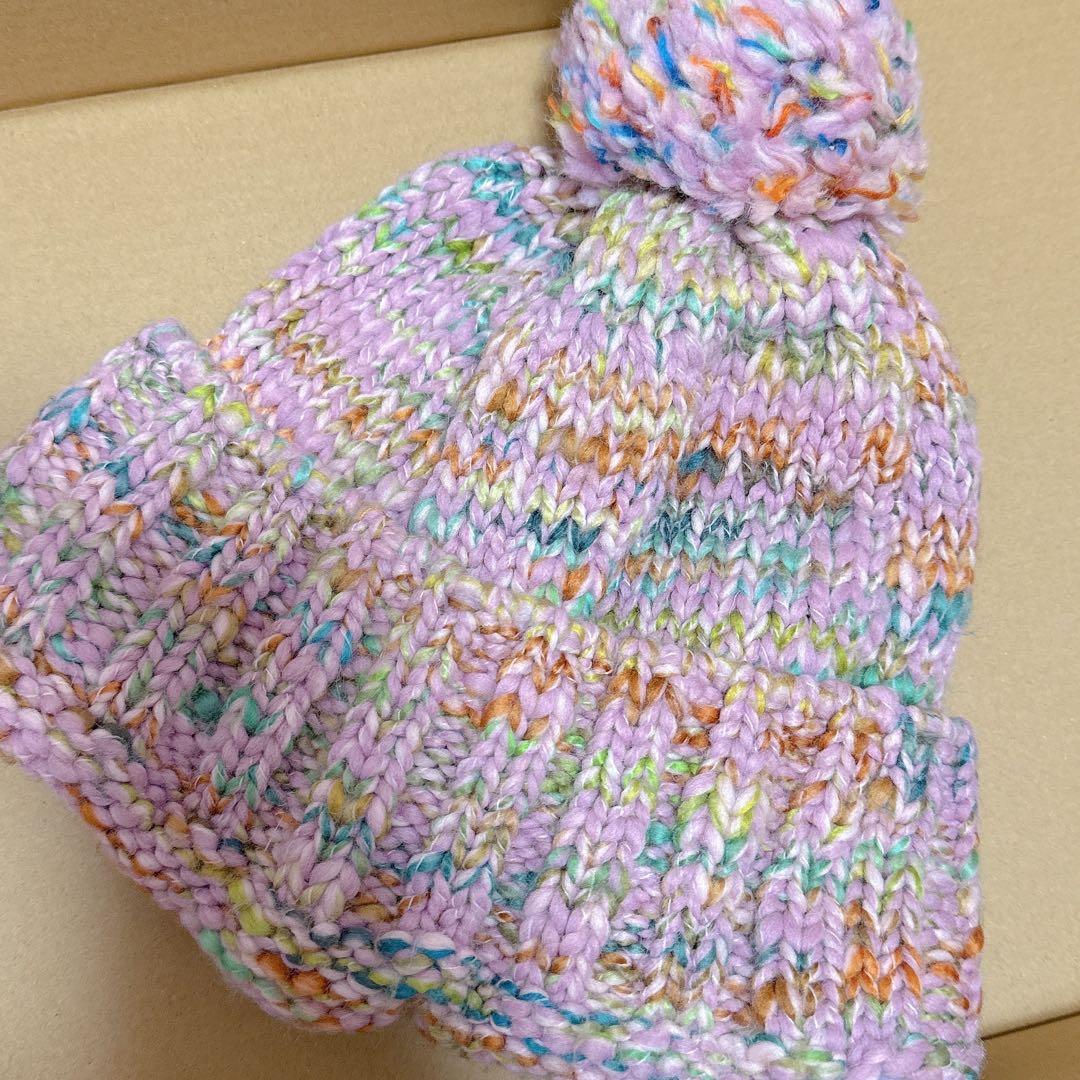 【新品.未使用】♡CA4LA ニット帽 ピンクミックス♡