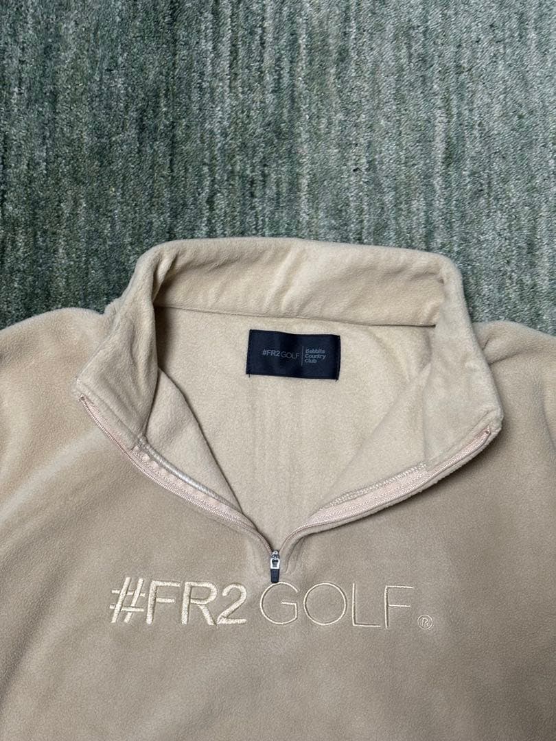 #FR2GOLF ベージュ ハーフジップ　フリース