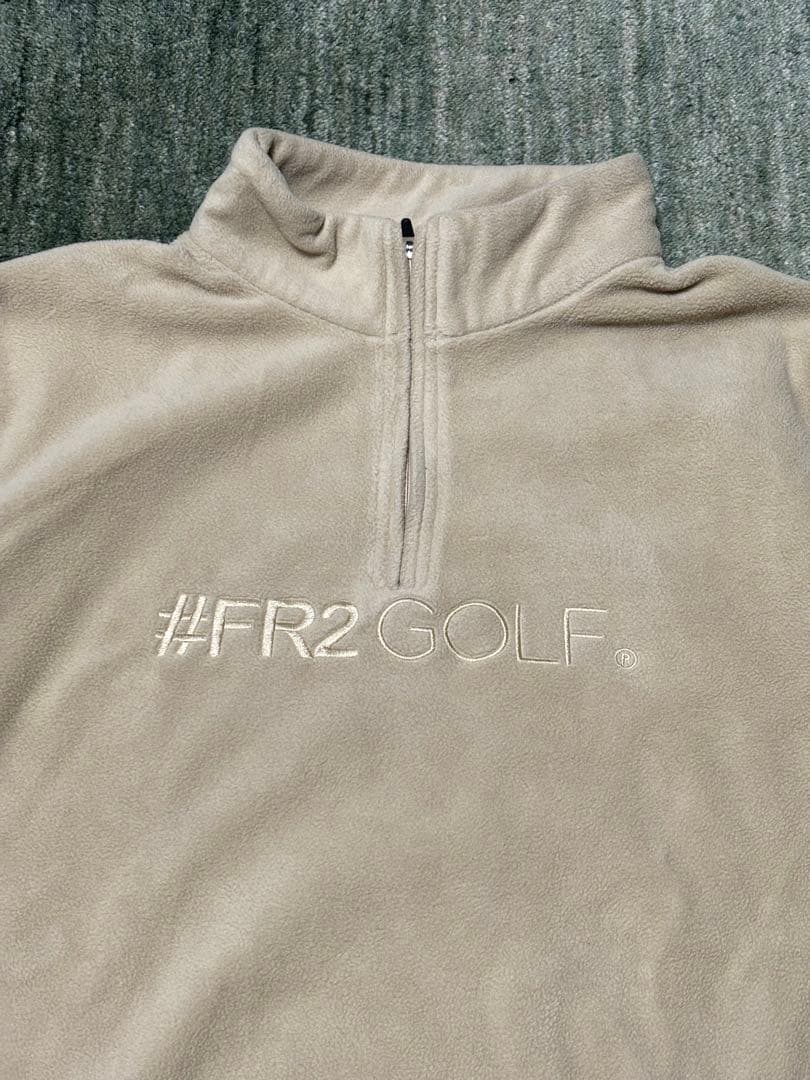 #FR2GOLF ベージュ ハーフジップ　フリース
