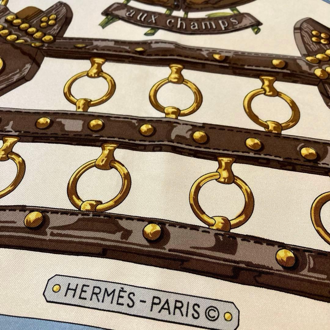 HERMESエルメス スカーフ★カレ90 AUX CHAMPS
