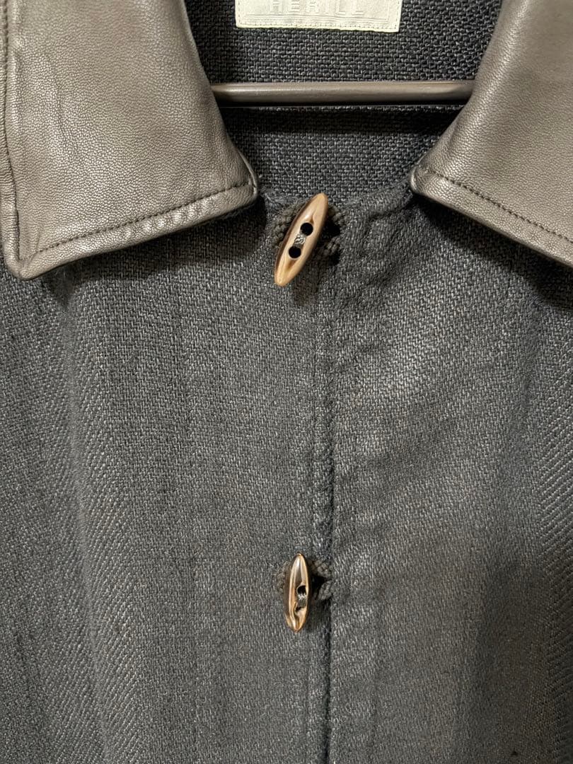 26ss HERILL Linen Duffel Jacket サイズ1 黒