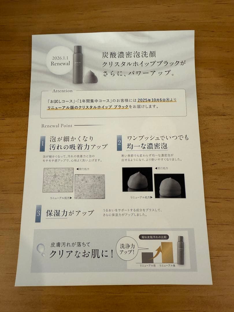 新品　SHIRORU クリスタルホイップブラック　６本　リニューアル版　シロル