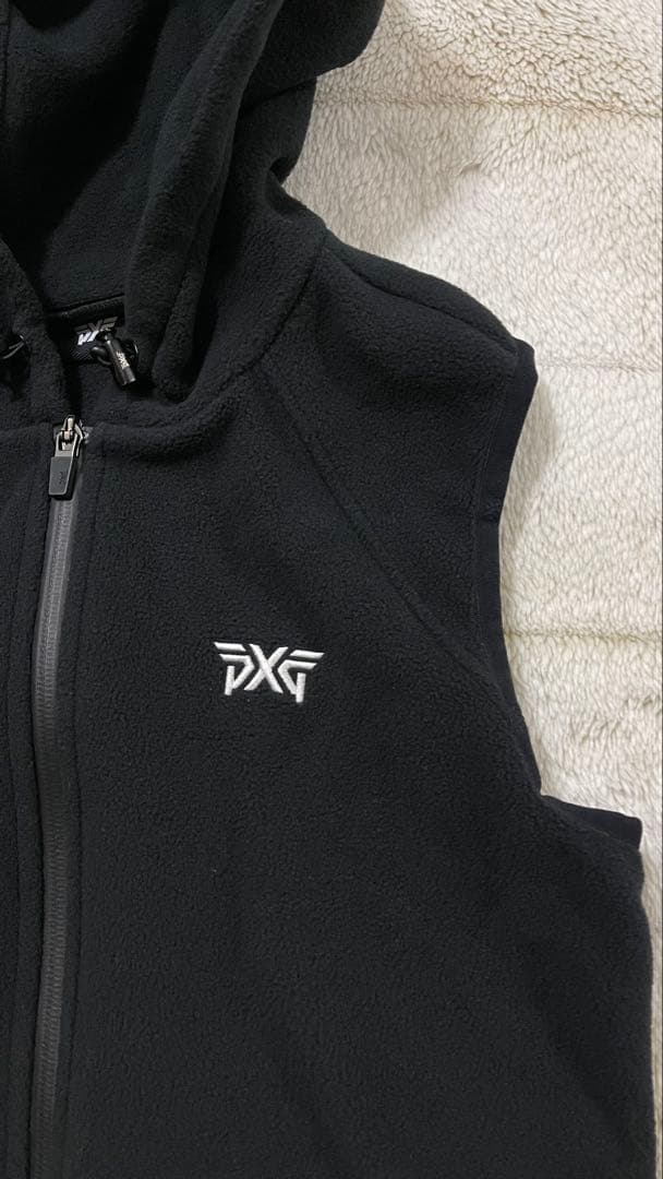 【美品】PXGレディースフード付きベストブラックXS