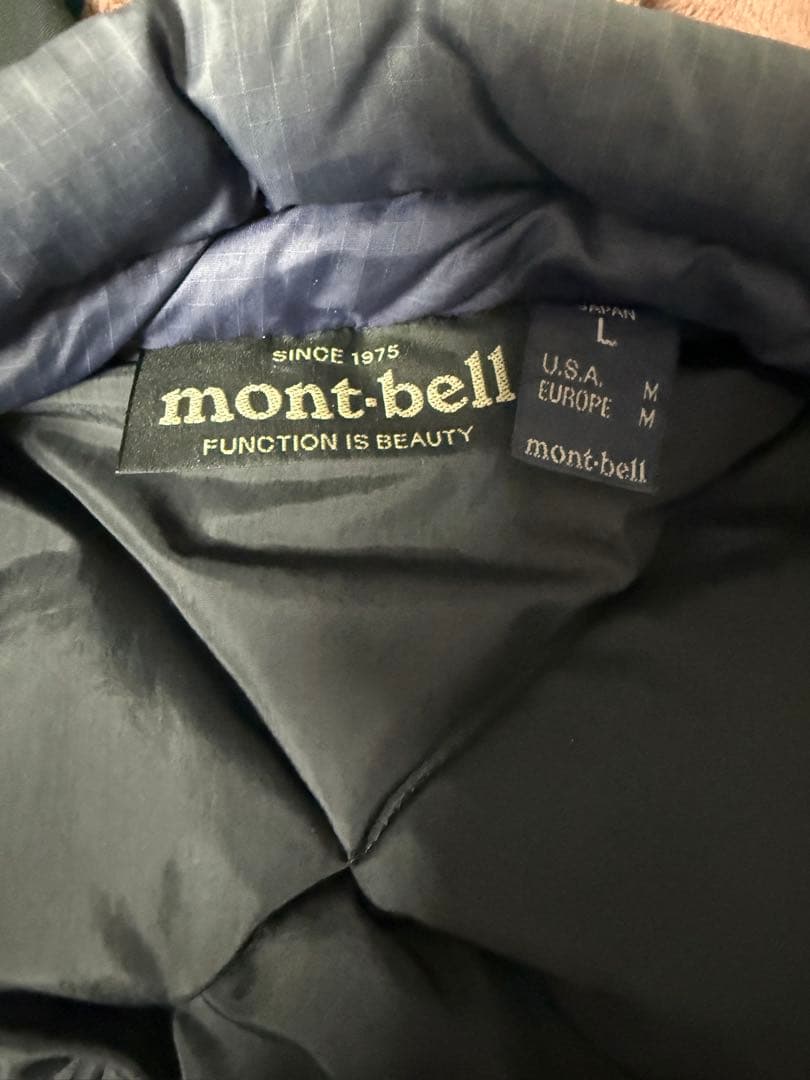 mont-bell ダウンベスト　キルティング