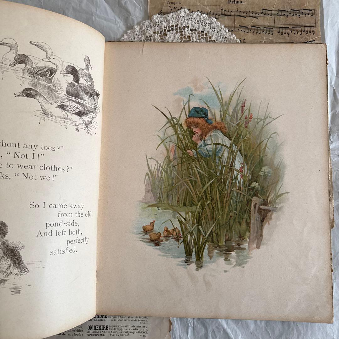 稀少1890年アンティーク絵本ヴィクトリアン洋書イギリス古書ジャンクジャーナル