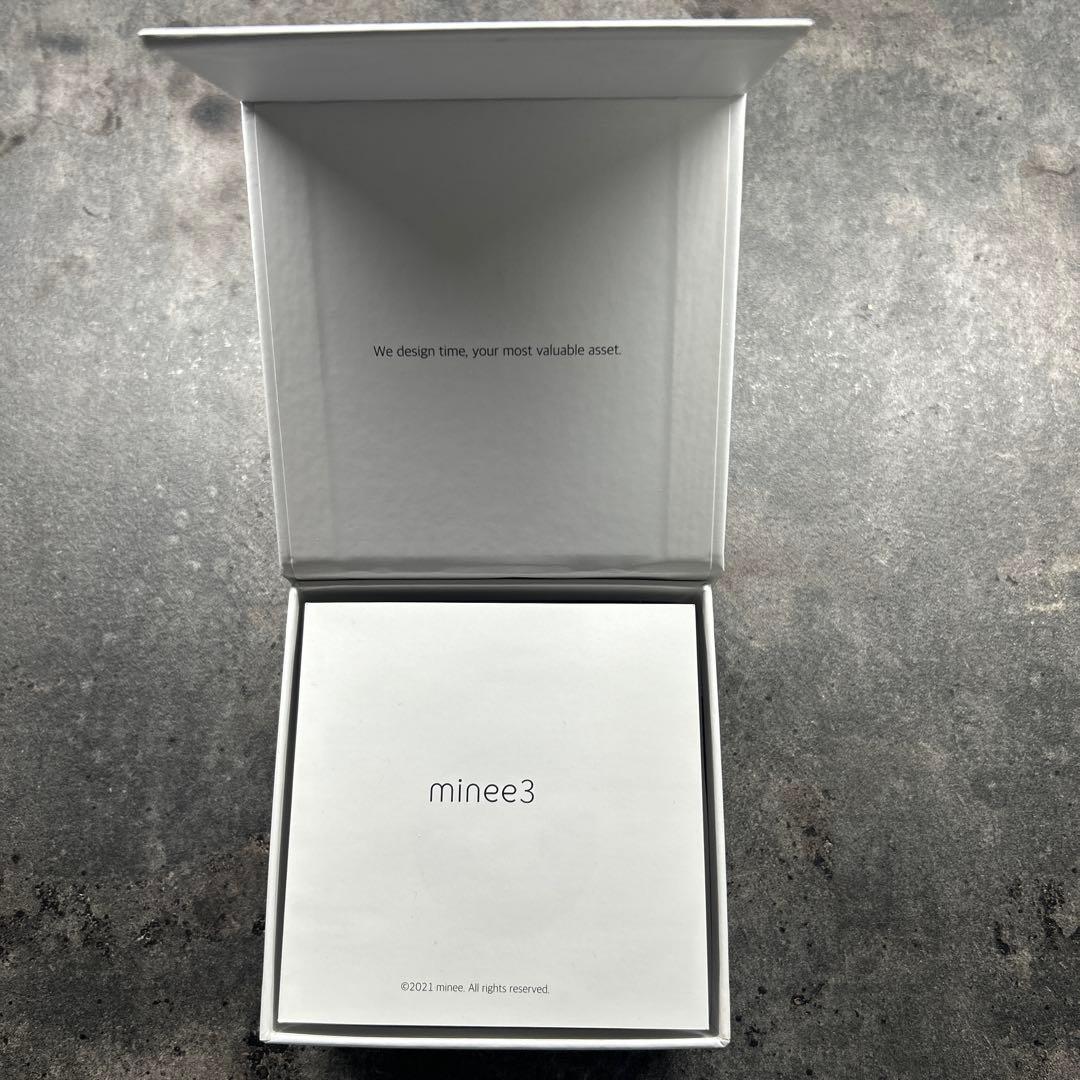 minee 3 円形置時計 アクアミント
