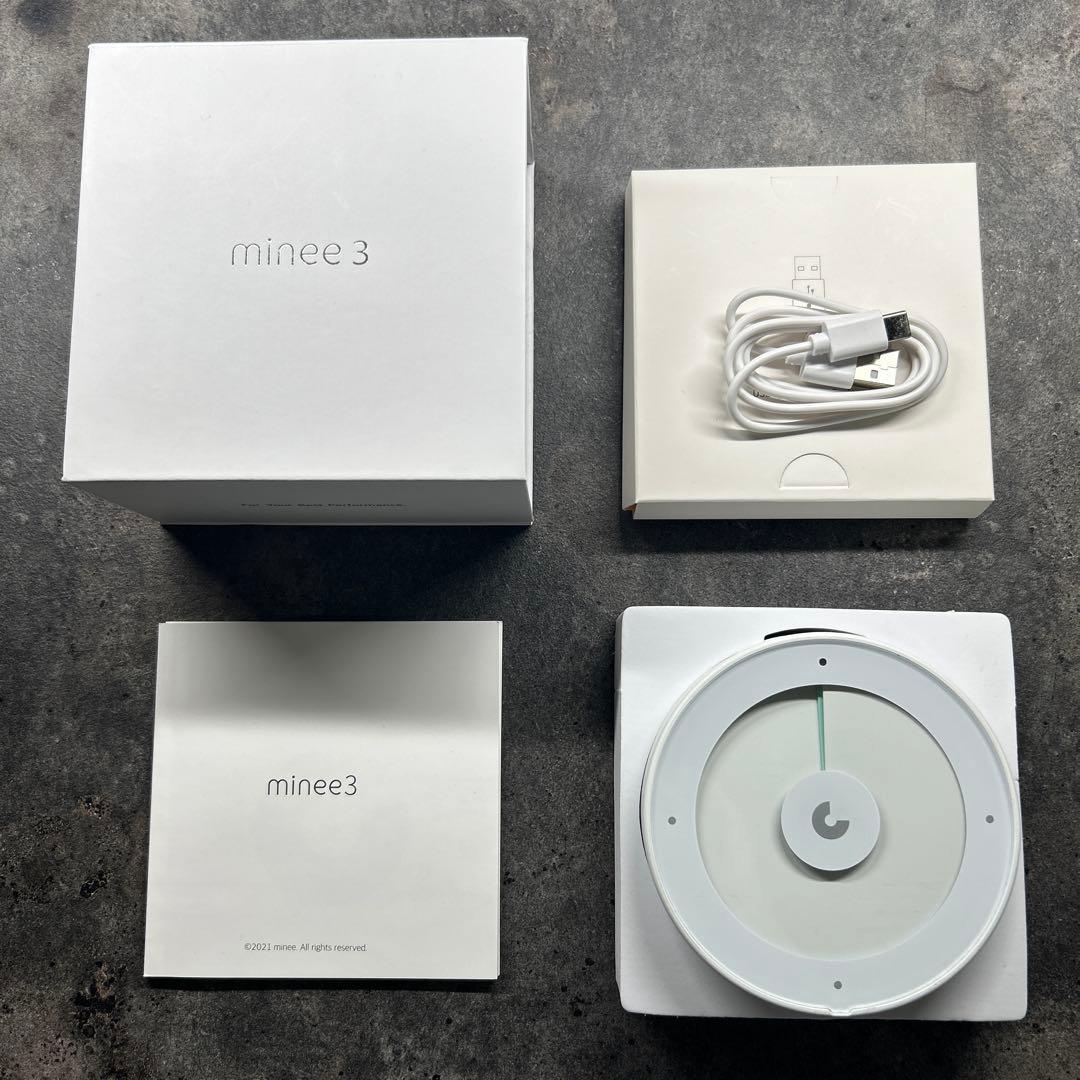 minee 3 円形置時計 アクアミント