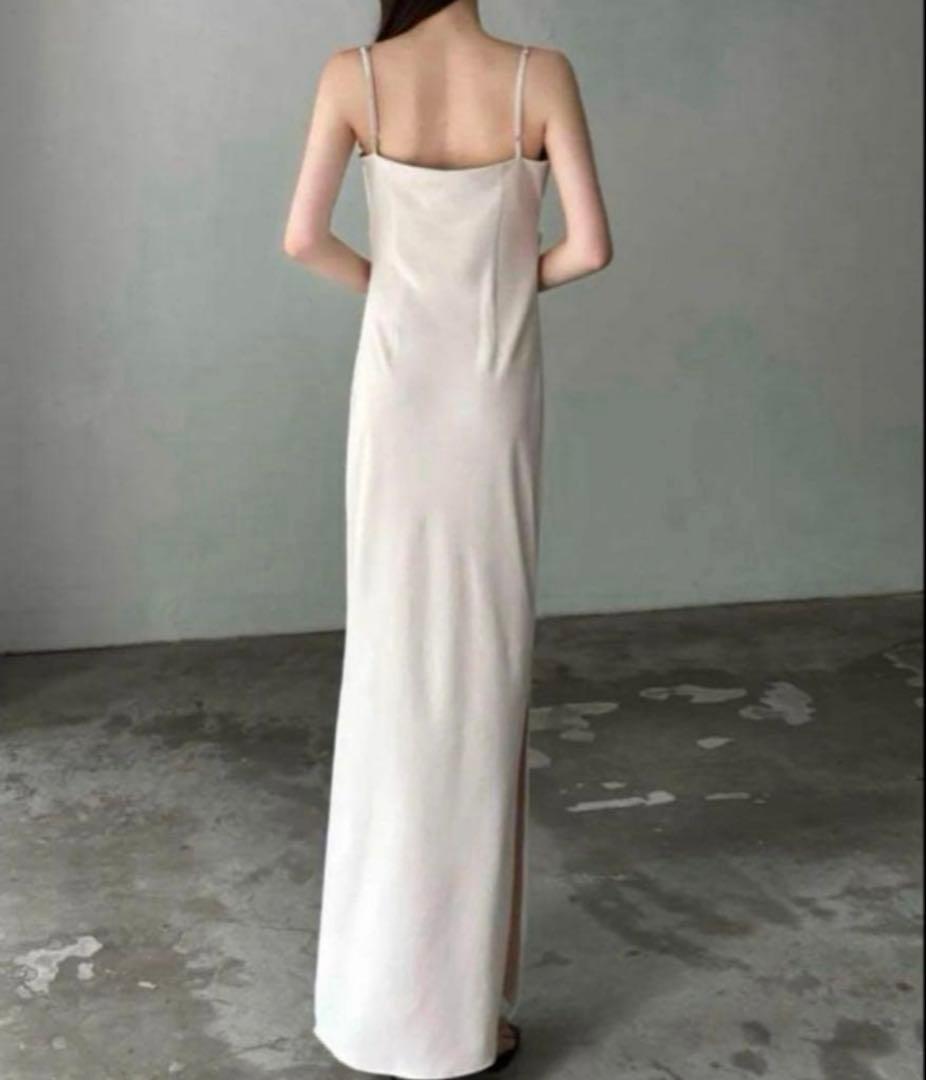 ワンピース maison celon asymmetry drape cami dress
