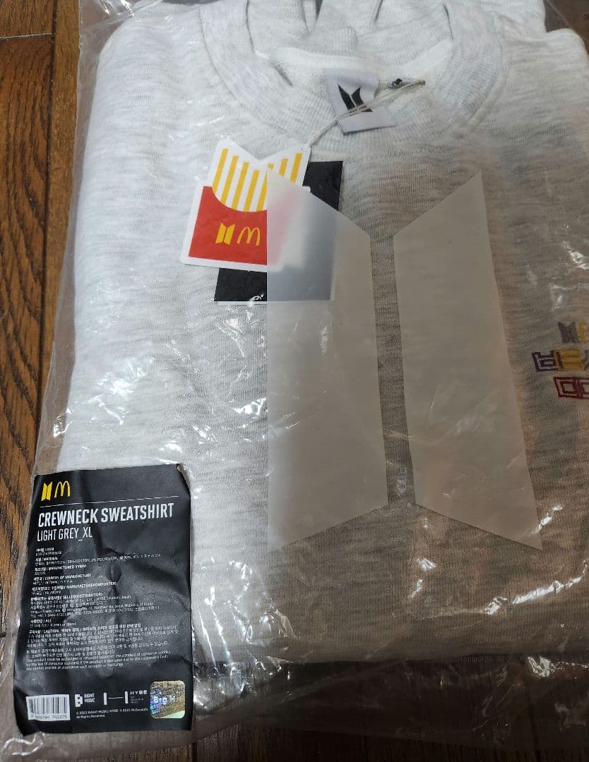 BTS マクドナルド コラボ クルーネック スウェットトレーナー XLサイズ
