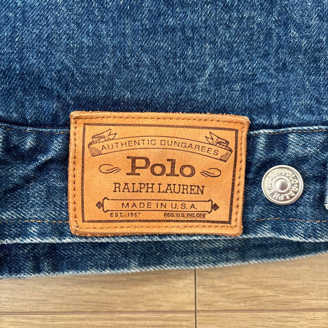 【Made in USA】80〜90sポロラルフローレン　 デニムジャケット
