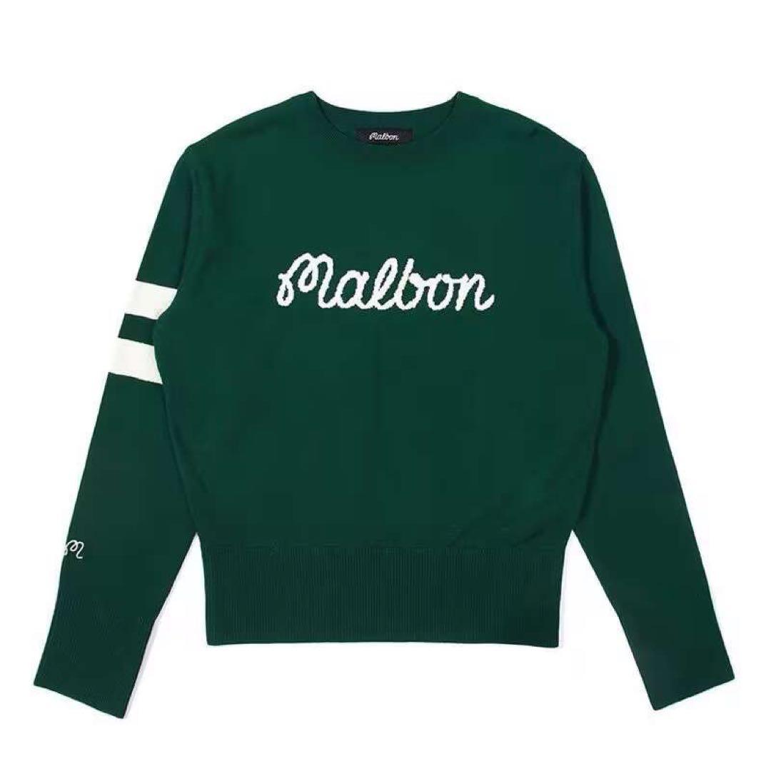 マルボンゴルフ Malbon 女トップス 長袖 セーター ニット冬春