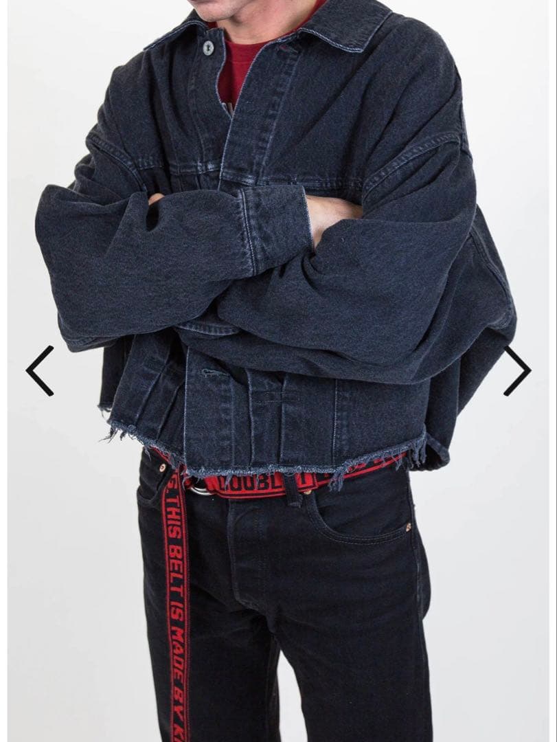 た*.様 doublet 17AW ダブレット　シルクデニムジャケット ブラック
