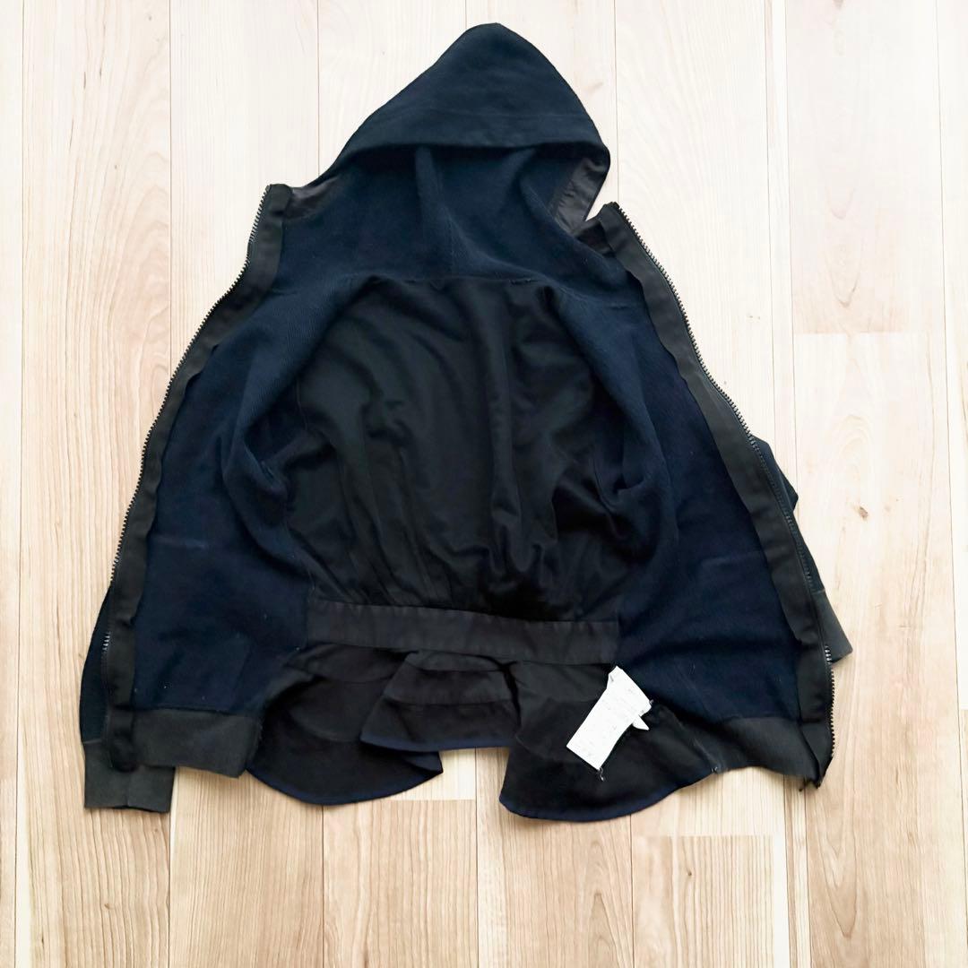 sacai✨バックフリル ジップアップパーカー 異素材 切替 人気モデル