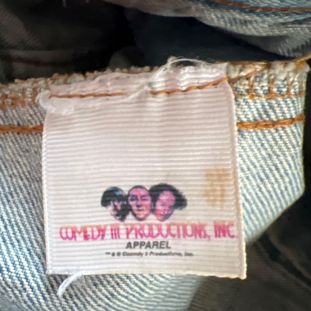 USA製 Three Stooges 刺繍 デニムジャケット XL ビッグサイズ