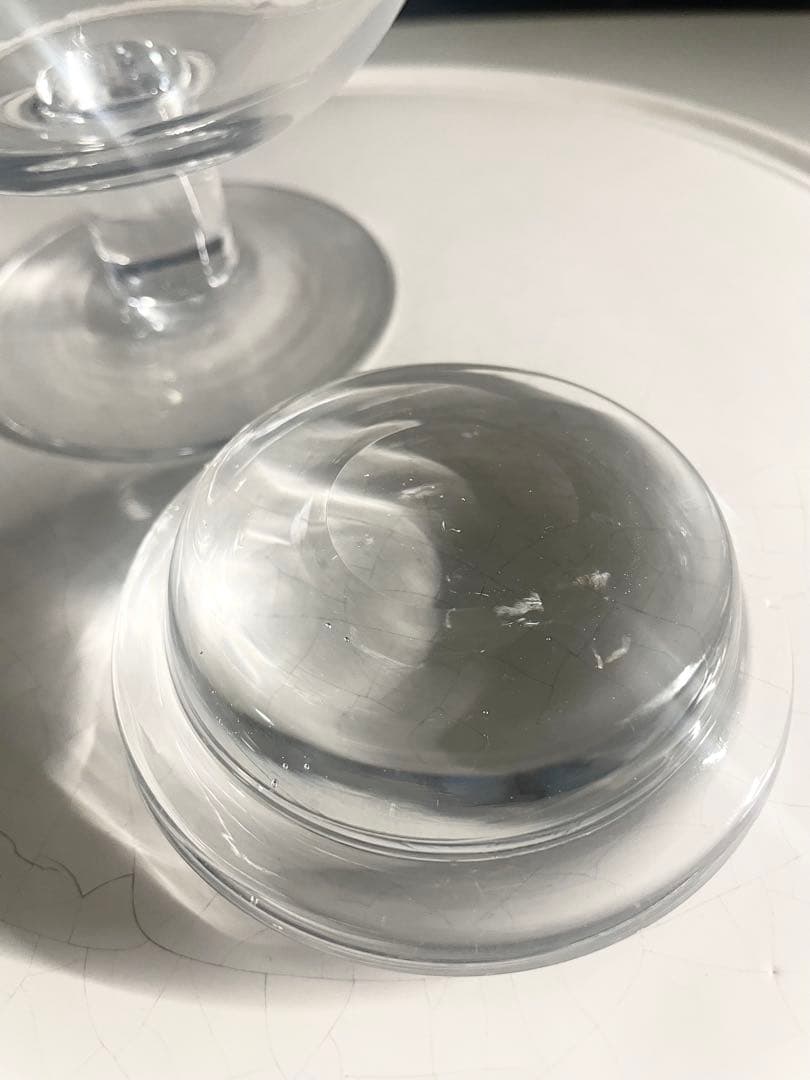 【値下げ中】LAN glasswork ガラス　蓋付き容器 小物入れ