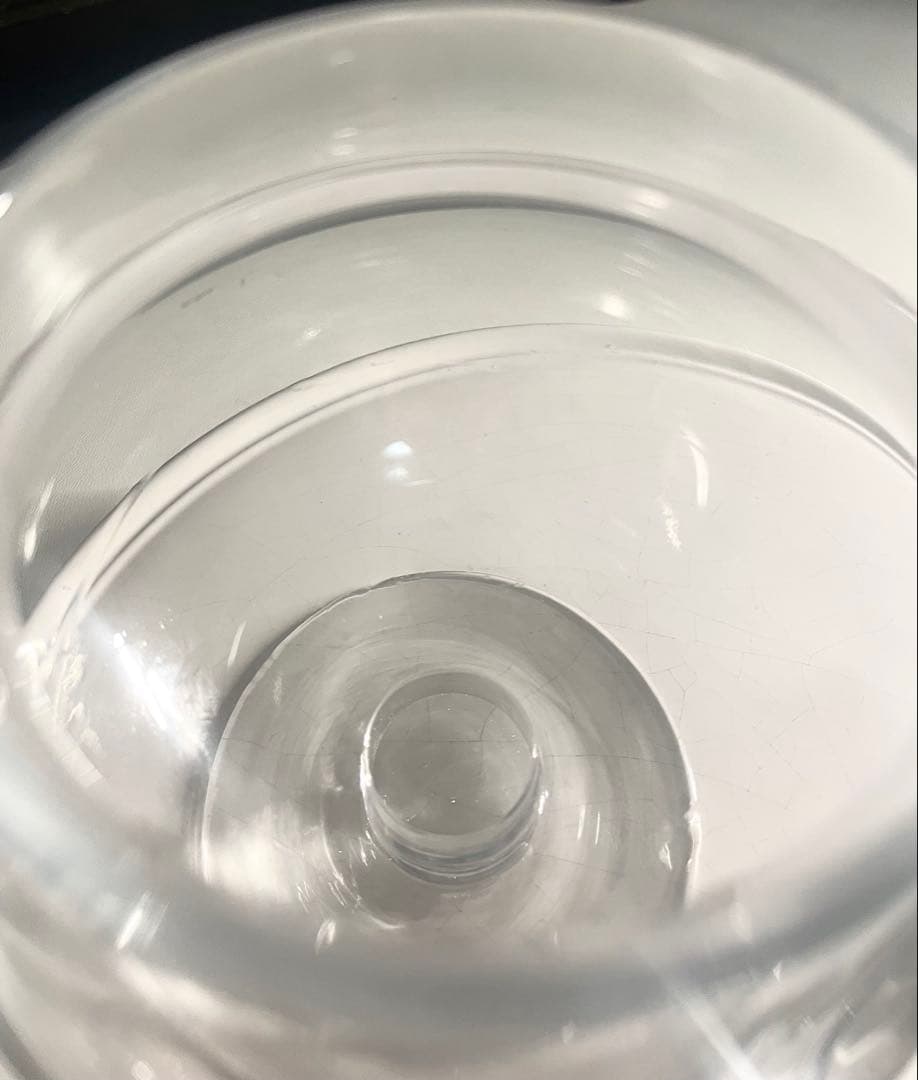【値下げ中】LAN glasswork ガラス　蓋付き容器 小物入れ