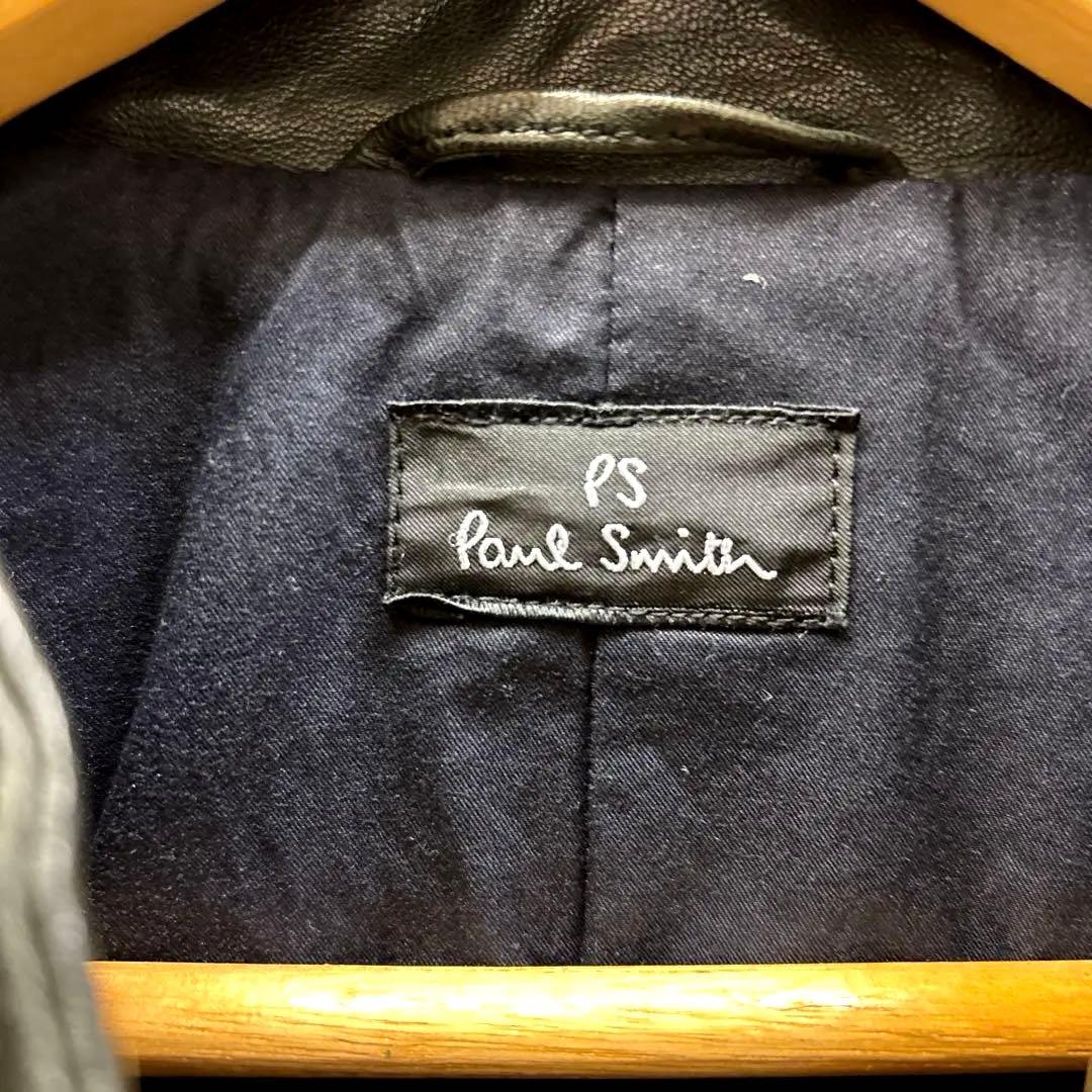 最終値下げ‼️PS Paul Smith 黒 羊革レザージャケット