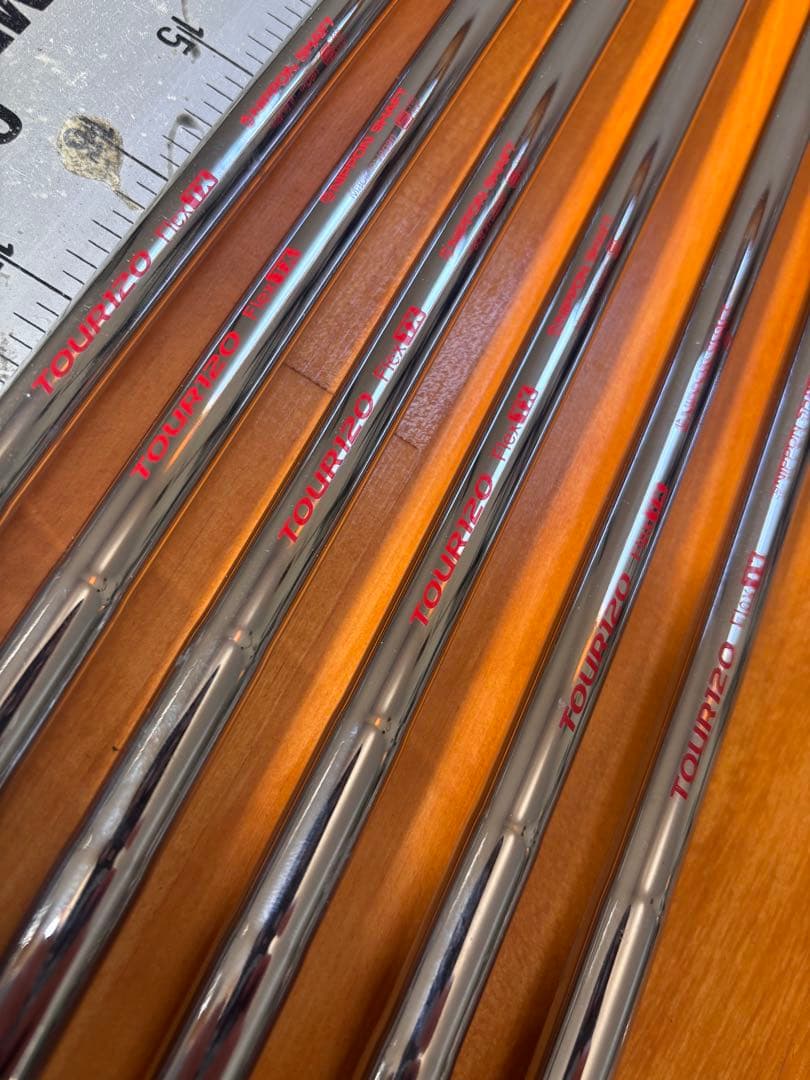 TOUR120 スチールシャフト 6本セット　希少TX